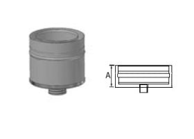 DuraVent 12'' FasNSeal W2 Double Wall IPS Drain Fitting- W2-IPSDF12 // W2-IPSDF12