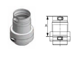 DuraVent 12'' FasNSeal Double to Single Wall Adapter - FSA-DWSW12 // FSA-DWSW12