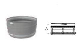 DuraVent FasNSeal 250mm Male to 10'' Female Appliance Adapters - FSA-197-8F // FSA-250-10F