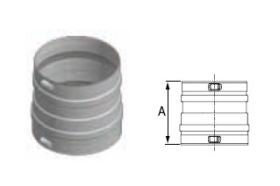 DuraVent 7'' FasNSeal Buderus SB Series Appliance Adapter - FSA-SB7 // FSA-SB7
