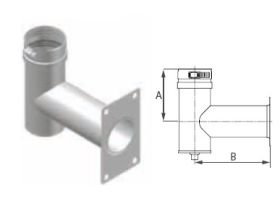 DuraVent 3'' FasNSeal Weil McLain Tee Appliance Adapter - FSA-WEIL-GVTEE3 // FSA-WEIL-GVTEE3