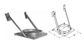 DuraVent 16'' DuraTech Tee Support Bracket - 99472GA // 16DT-TSB