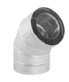 DuraVent 5x8 DirectVent Pro 60 Degree Elbow - Galvanized - 58DVA-E60 // 58DVA-E60