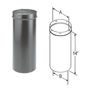 DuraVent 10'' DuraBlack Slip Connector - 2070 // 10DBK-SC