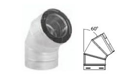 DuraVent 4x6 DirectVent Pro 60 Degree Elbow - Galvanized - 46DVA-E60 // 46DVA-E60