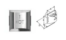 DuraVent 5x8 DirectVent Pro Sconce Termination Cap - Aluminum - 58DVA-HSC // 58DVA-HSC