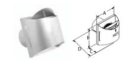 DuraVent 5x8 DirectVent Pro High Wind Sconce Cap - Copper - 58DVA-HSCH-C // 58DVA-HSCH-C
