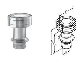 DuraVent DirectVent Pro 5x8 Extended Vertical Termination Cap - 58DVA-VCE // 58DVA-VCE
