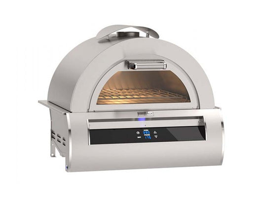 Built-In Pizza Oven w/Black Glass