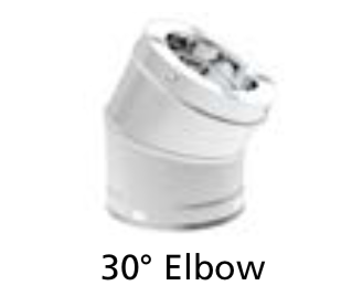 30° SS Elbow (Case of 2, SOLD AS EACH)