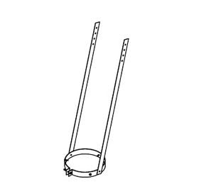 DuraVent 5" PolyPro Double Wall Elbow Strap - 5PPS-ESDW