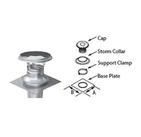 DuraVent 5" DuraLiner Twist-Lock Cap Kit (round 13" x 18") - 5DLR-KVB