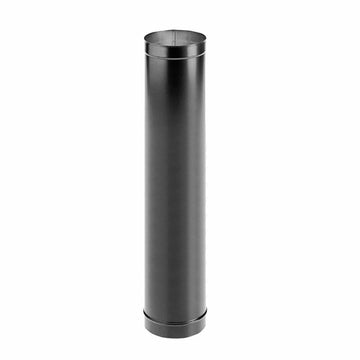 DuraVent 6'' DuraBlack 48'' Single-Wall Black Pipe - 1648 // 6DBK-48