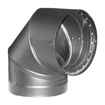 DuraVent 8'' DVL Double-Wall Black 90 Degree Elbow - 8890 // 8DVL-E90