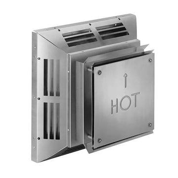 DuraVent DirectVent Pro 4x6 Square Horizontal Termination Cap - Stainless Steel - 46DVA-HC-S // 46DVA-HC-S