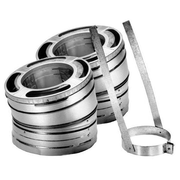 DuraVent 6'' DuraPlus 15 Degree Elbow Kit - Galvalume - 9064KIT // 6DP-E15