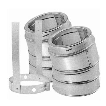 DuraVent 6'' DuraTech 15 Degree Elbow Kit - Galvalume - 9464GAKIT // 6DT-E15K