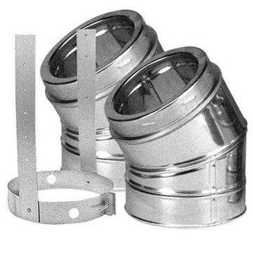 DuraVent 8'' DuraTech 30 Degree Elbow Kit - Galvalume - 9666GAKIT // 8DT-E30K