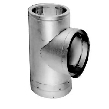 DuraVent 6'' Standard Tee w/Cap - Galvalume - 9475GA // 6DT-ST