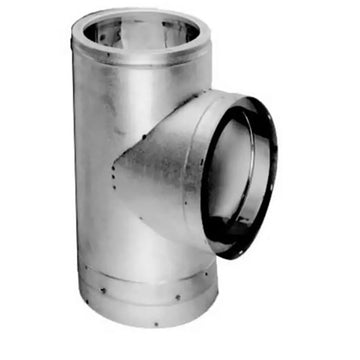 DuraVent 8'' Standard Tee w/Cap - Galvalume - 9675GA // 8DT-ST