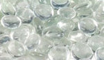 6.0 lb. Bag Smooth Glass Pebbles - Clear