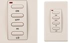 Remote, Wireless Wall Mount, On/Off, Hi/Low, Electronic