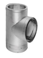 DuraVent 12'' DuraTech Tee w/Cap - Galvalume - 99267GA // 12DT-T