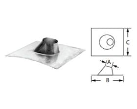 DuraVent 3" Round B-Vent Adjustable Roof Flashing Aluminum - 3BVFDSA