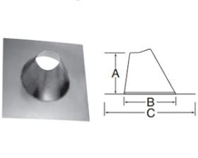 DuraVent 7" Round B-Vent Tall Cone Adjustable Roof Flashing - 7BVFTA