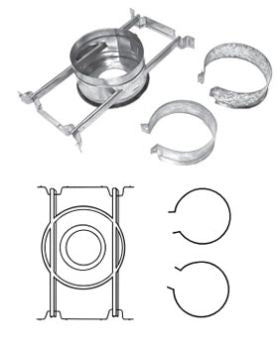 DuraVent 5" or 6" Round B-Vent Round Support - 5BVRS5