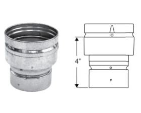 DuraVent 4"x10" Round B-Vent Increaser - 4BVX10