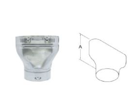 DuraVent 5" Oval B-Vent Adapter Round-Oval - 5BVOARO