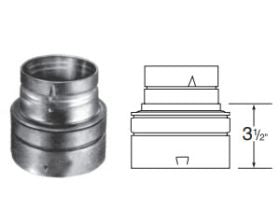 DuraVent 7"x6" Round B-Vent Reducer - 7BVR6