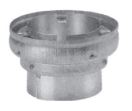 DuraVent 3"x4" Round B-Vent Appl Increaser Rheem/Ruud - 3BVRRAX4