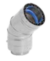 DuraVent 8'' FasNSeal W2 45 Degree Double Wall Elbow - W2-4508 // W2-4508