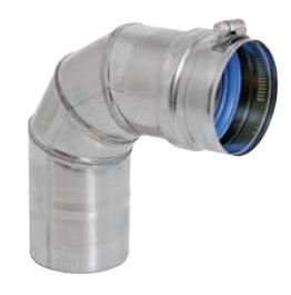 DuraVent 3'' FasNSeal W2 90 Degree Double Wall Elbow - W2-9003 // W2-9003