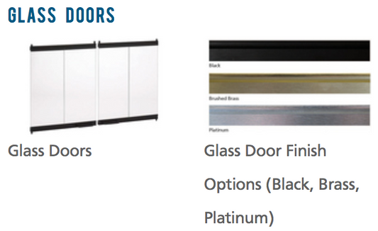 50" Bi-Fold Door, Black