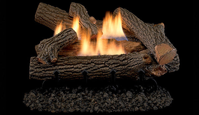 24" Golden Oak Logs, Ceramic Fiber