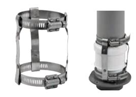 DuraVent PolyPro 2-3-4 Inch Diameter-Universal PVC Adapter Clamp - PPS-PAC