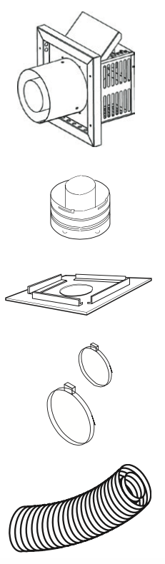 Flex Small Termination w/ 12" Flex Vent