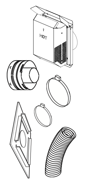 Flex Square Termination with 12" Compressed Flex Vent