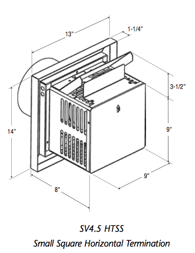 Horizontal Termination - Small Square