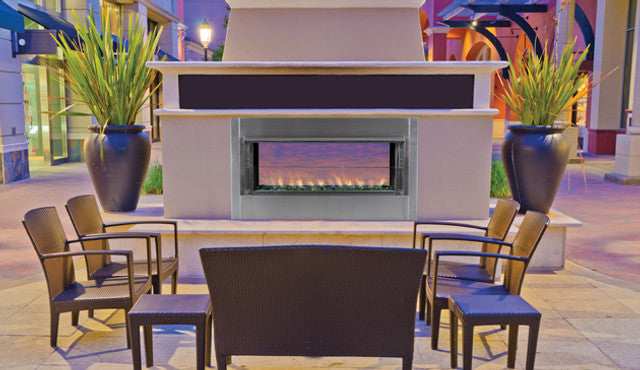 43"Linear Fireplace Electronic, Natural