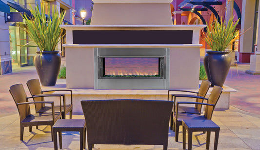 43"Linear Fireplace Electronic, Natural