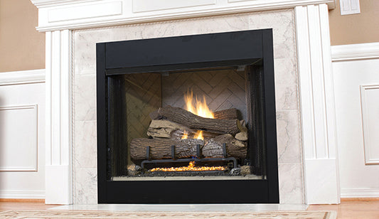 42" Firebox with 28" Tall Opening Firebox, White HB Liner