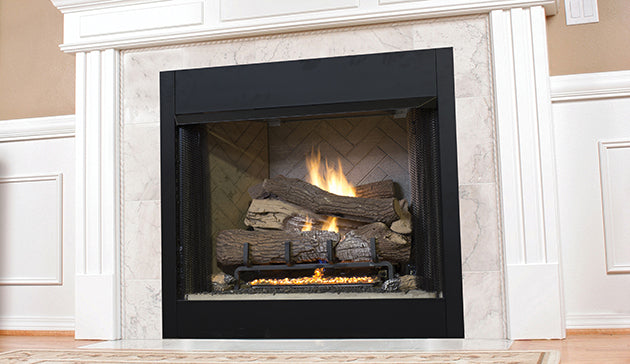 42" Firebox with 28" Tall Opening Firebox, White Stacked Liner