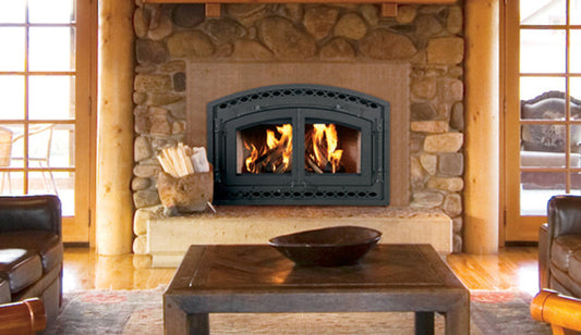 EPA Certified CAT Fireplace, White Stacked